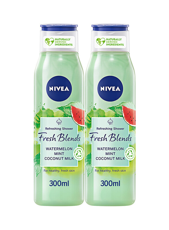 

Nivea Watermelon Mint and Coconut Milk Shower Gel, 300ml, 2 Pieces