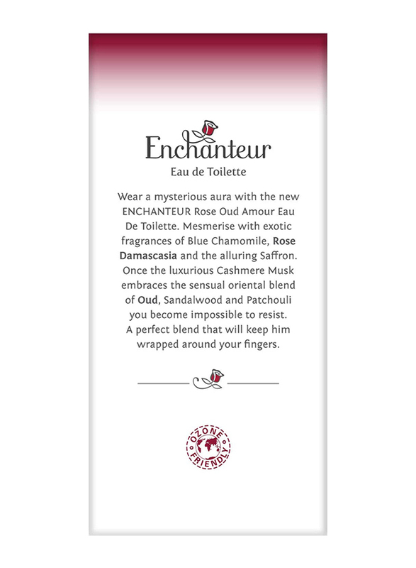 Enchanteur Rose Oud Amour 100ml EDT for Women