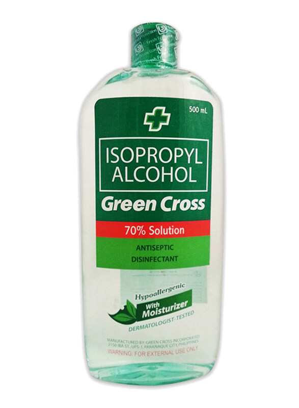 

Green Cross Isopropyl Alcohol Antiseptic-Disinfectant with Moisturizer, 500ml