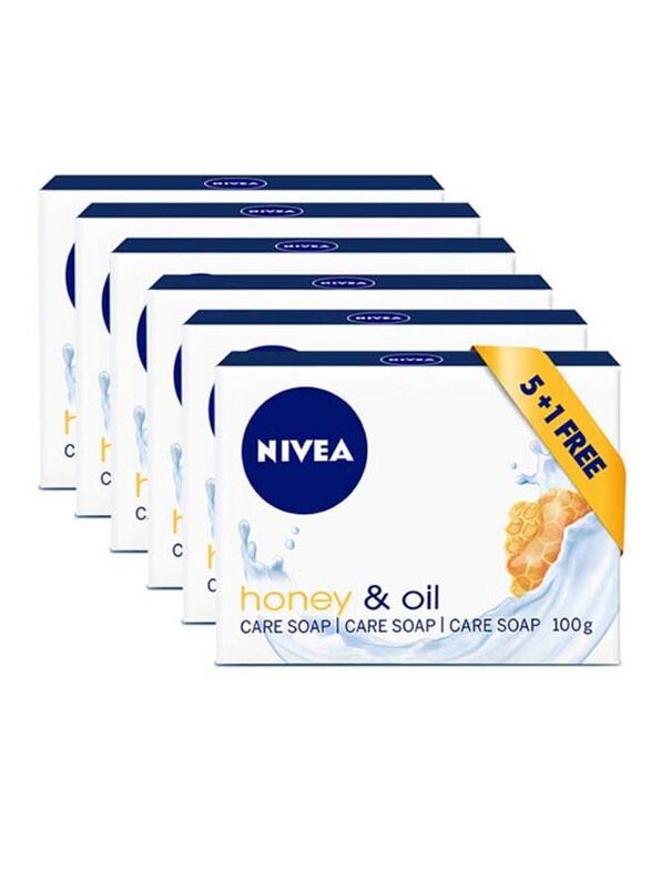 

Nivea Honey & Oil Soap Bar, 6 x 100gm