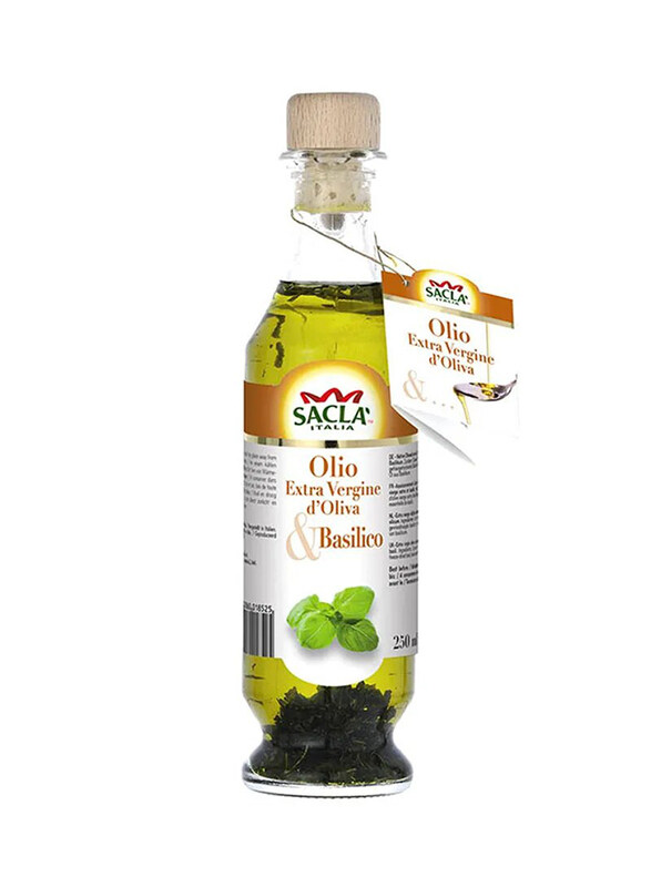 

Sacla Italia Extra Virgin Olive & Basil Oil, 250ml