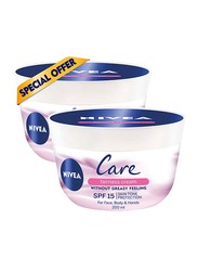 Nivea SPF15 Care Fairness Cream, 200ml, 2 Pieces