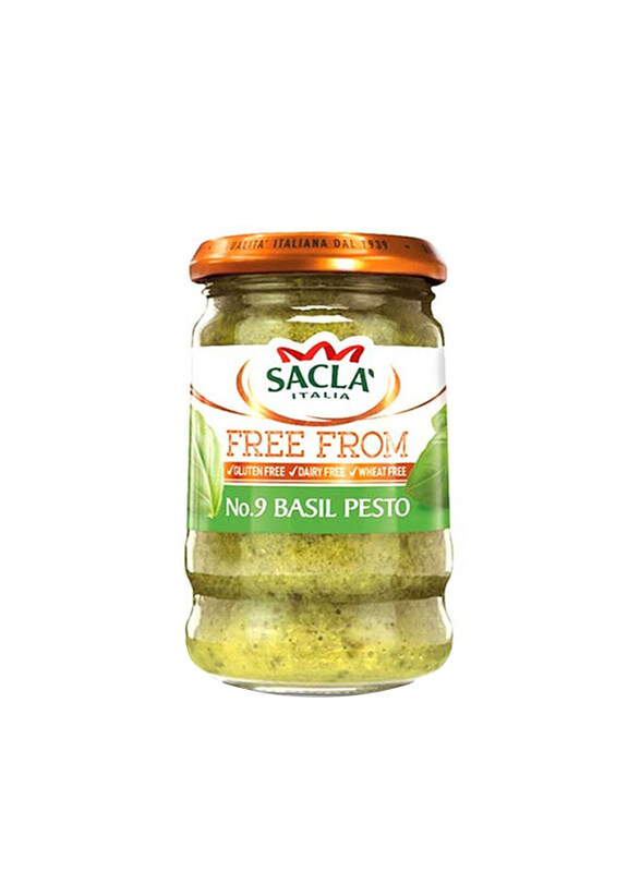 

Sacla Italia Free From No.9 Basil Pesto Sauce, 190g