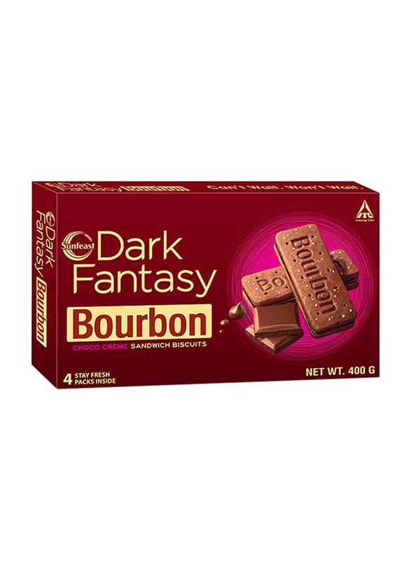 Sunfeast Dark Fantasy Bourbon Cookies, 4 x 400g