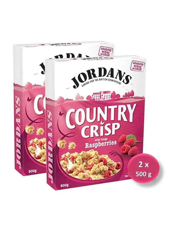 Jordans Country Crisp Raspberry Cereal, 2 x 500g