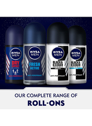 Nivea Fresh Active Antiperspirant Roll-On for Men, 2 x 100ml