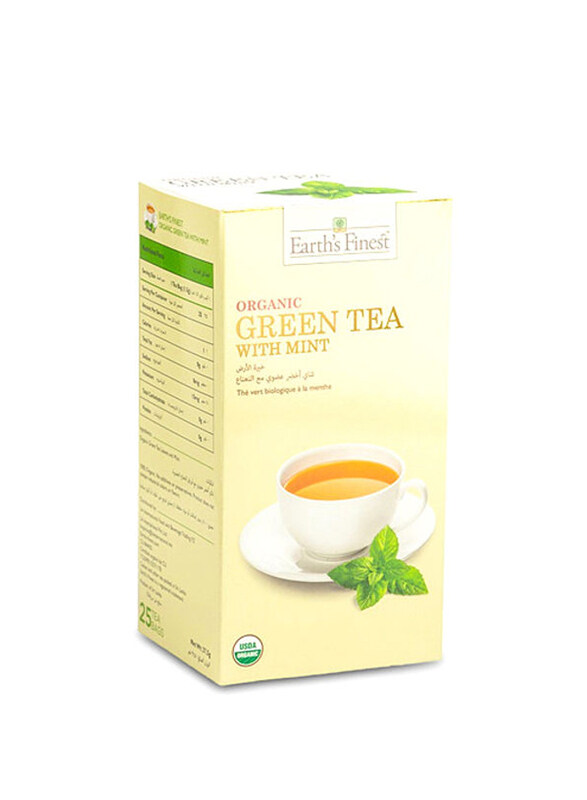 

Earth's Finest Organic Mint Green Tea, 37.5g