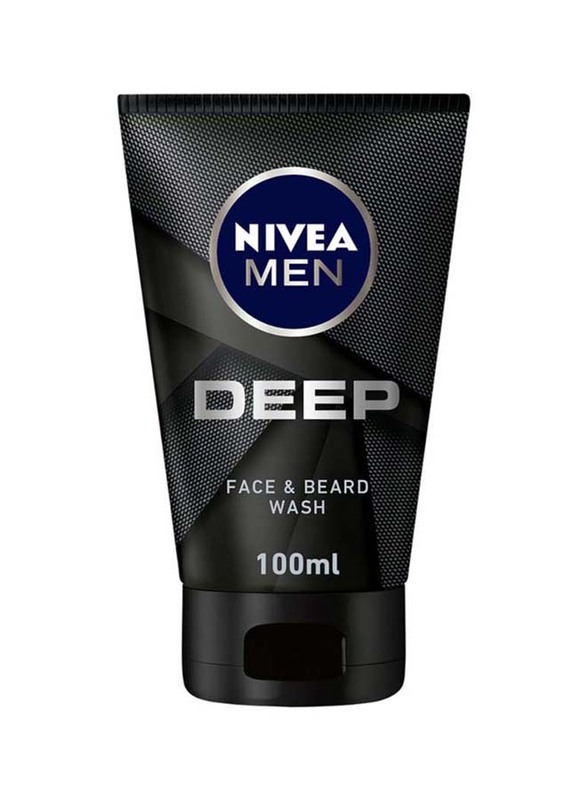 Nivea Men Deep Cleansing Face & Beard Wash, 100ml