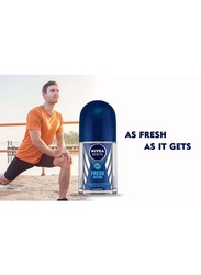 Nivea Fresh Active Roll-On Deodorant for Men, 50ml