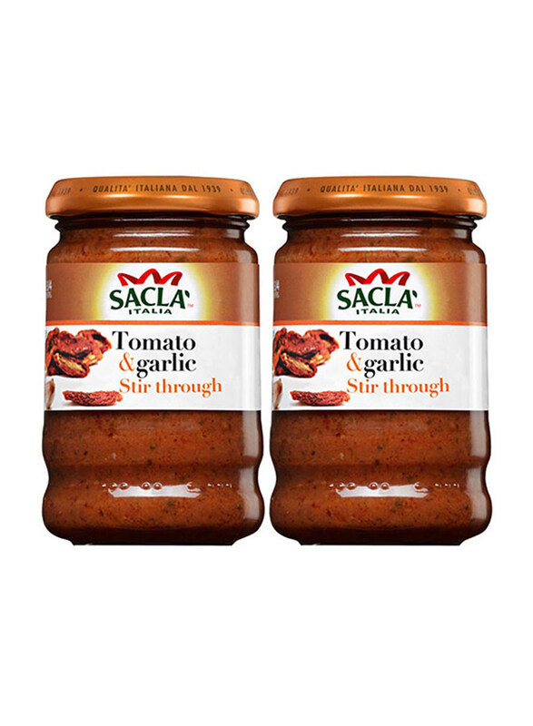 

Sacla Italian Tomato & Garlic Sauce, 2 Bottle x 190g