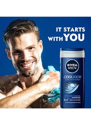 Nivea 24H Fresh Effect Cool Kick Shower Gel, 250ml