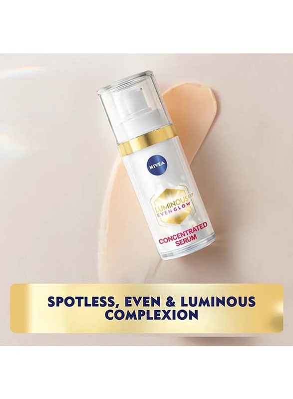 Nivea Luminous 630 Even Glow Concentrated Face Serum, 30ml