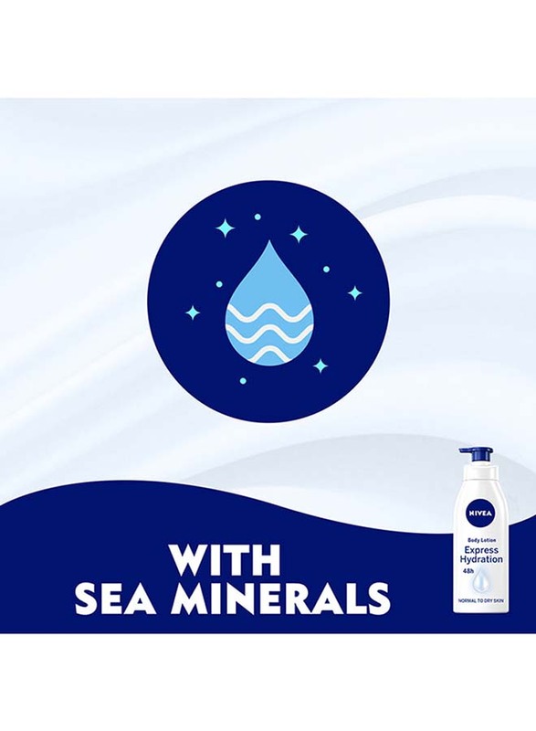 Nivea Express Hydration & Sea Minerals Body Lotion, 400ml