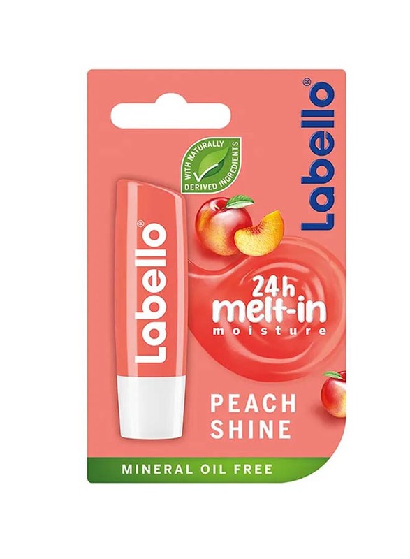 Labello Peach Shine Lip Balm, 4.8gm