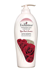 Enchanteur Satin Smooth Rose Oud Amour Lotion With Aloe Vera & Olive Butter, 500ml