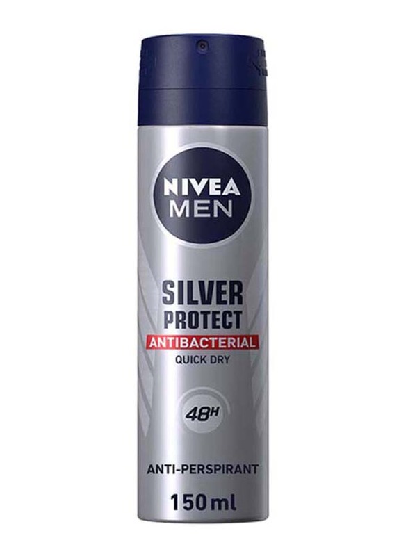 Nivea Silver Protect Antiperspirant Spray for Men, 150ml