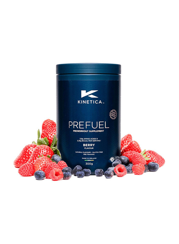 

Kinetica Prefuel Pre Workout Supplement, 30 Servings, 300gm, Berry