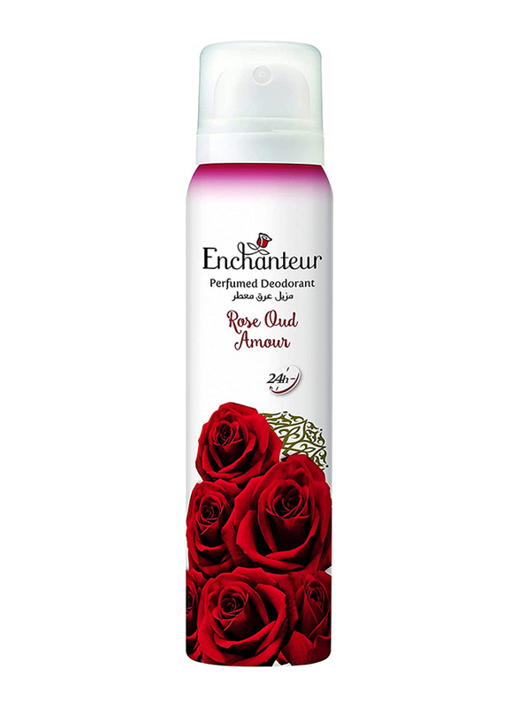 Enchanteur Rose Oud Amour Perfumed Deodorant With 24Hr Odour Protection, 150ml