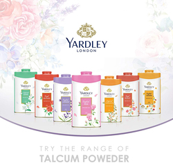 Yardley London English Rose Perfumed Talcum Body Powder, 125gm, White