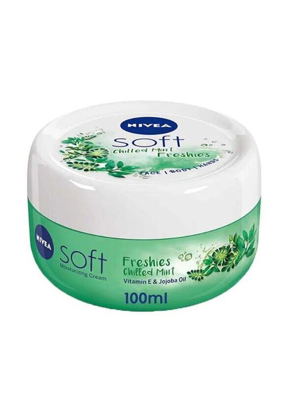 

Nivea Soft Freshies Moisturizing Cream with Chilled Mint, 100ml