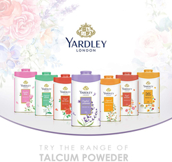 Yardley London English Lavender Perfumed Talcum Body Powder, 125gm, White