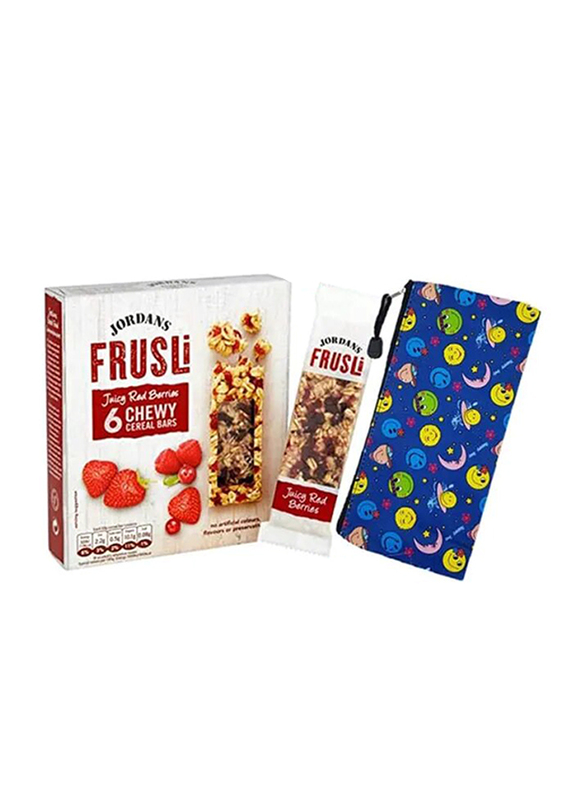 Jordans Frusli Wild Berries Chewy Cereal Bar with Pencil Pouch, 6 x 30g