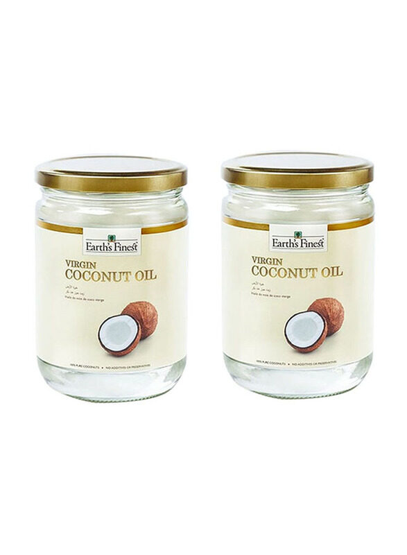 

Earth's Finest Virgin Cold-Pressed Coconut Oil, 2 Pieces x 500ml