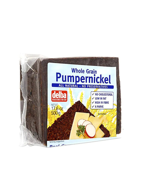Delba Whole Grain Pumpernickel Bread, 500g