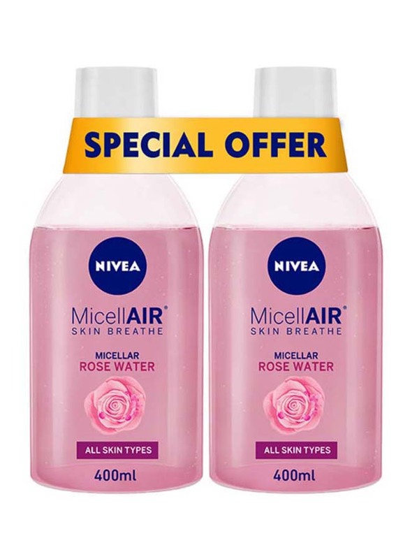 

Nivea Micellar Rose Water, 400ml, 2 Pieces