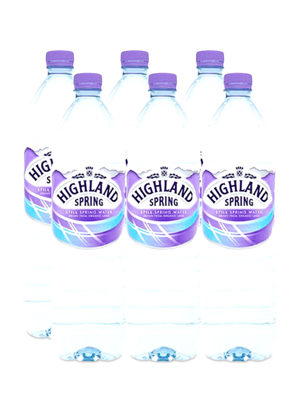 Highland Spring Still Spring Water Bottle, 6 x 1.5 Litres