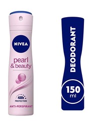 Nivea Pearl & Beauty Antiperspirant Spray for Women, 150ml 