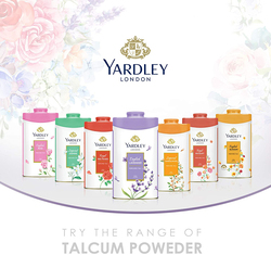 Yardley London English Lavender Perfumed Talcum Body Powder, 250gm, White