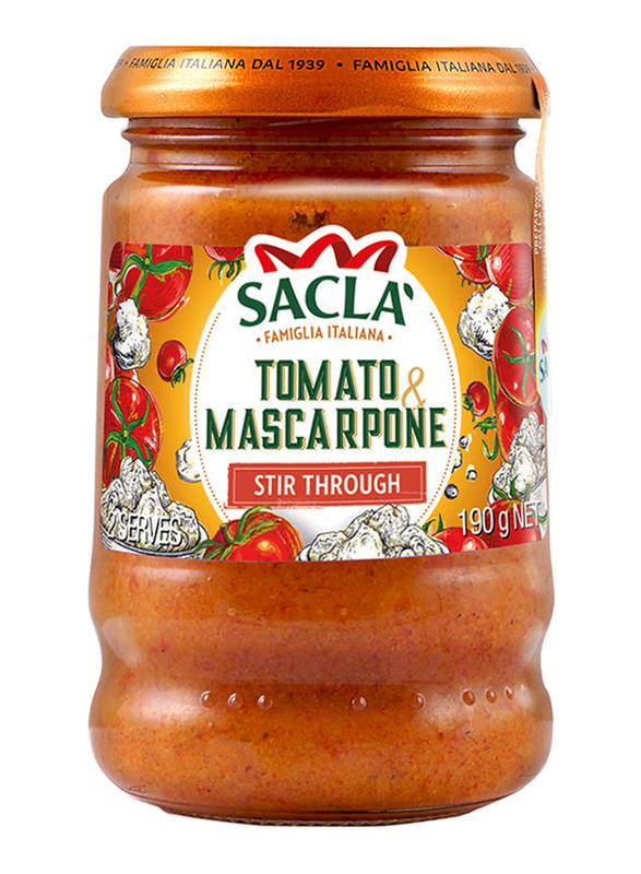 Sacla Italia Tomato & Mascarpone Stir Through Sauce, 190g