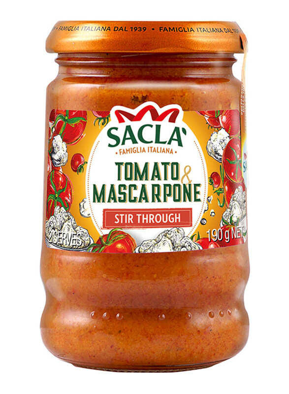 

Sacla Italia Tomato & Mascarpone Stir Through Sauce, 190g