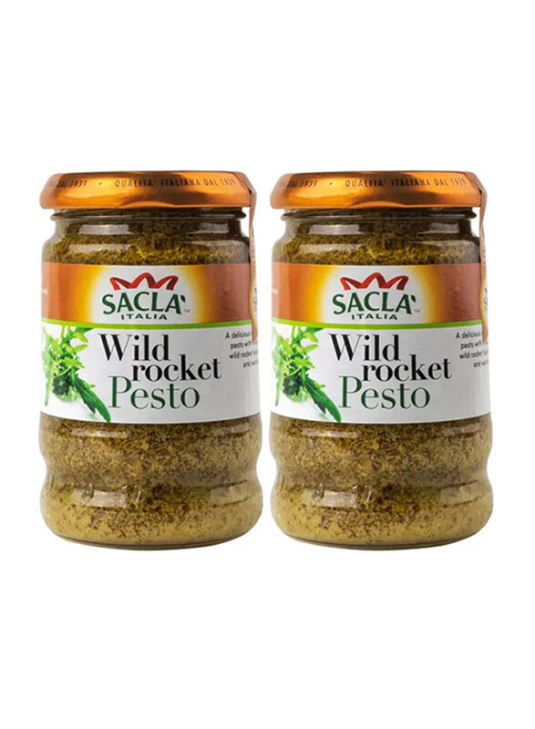 

Sacla Italian Pesto Wild Rocket Sauce, 2 Bottle x 380g