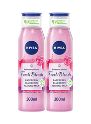 Nivea Raspberry Blueberry and Almond Milk Shower Gel, 300ml