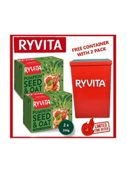 Ryvita Pumpkin Seeds & Oats Crisp Bread with Container, 2 x 200g
