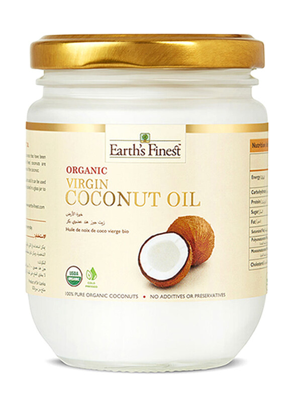 

Earth's Finest Cold-Pressed Virgin Coconut Oil, 200ml