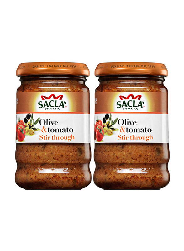 

Sacla Italian Olive & Tomato Sauce, 2 Bottle x 380g