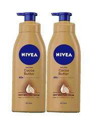 Nivea Cocoa Butter with Vitamin E Body Lotion, 400ml, 2 Piece