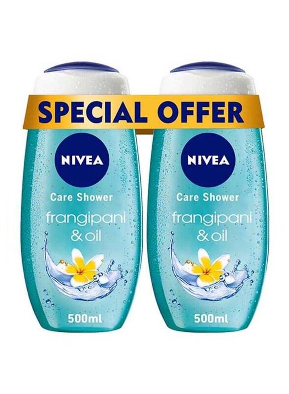 

Nivea Frangipani and Oil Shower Gel, 500ml, 2 Pieces