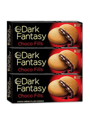 Sunfeast Dark Fantasy Choco Fills Cookies, 3 x 75g