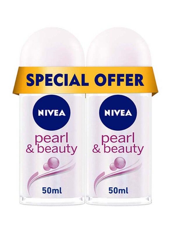 

Nivea Pearl & Beauty Antiperspirant Roll-On, 2 x 50ml