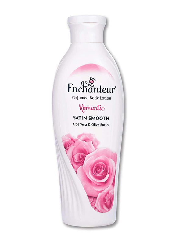 Enchanteur Satin Smooth Romantic Lotion With Aloe Vera & Olive Butter, 250ml