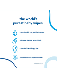 Waterwipes 720 Pieces Original Wipes for Baby, Newborn, White