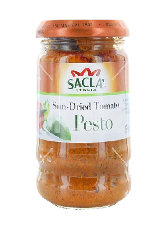 Sacla Italia Sun-Dried Pesto Tomato Sauce, 190g