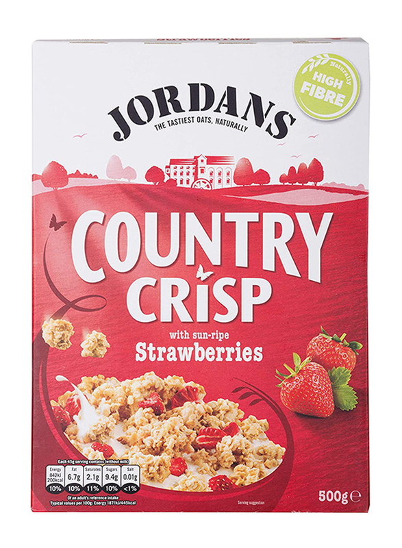 Jordans Country Crisp Strawberry Cereal Cluster, 500g