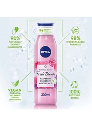 Nivea Fresh Blends Refreshing Shower Gel Raspberry Blueberry Almond Milk, 300ml