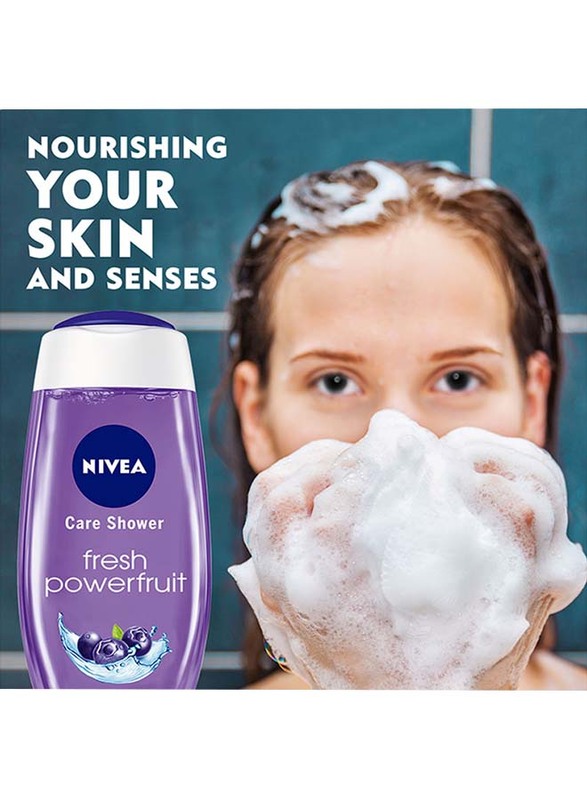 Nivea Fresh Powerfruit Antioxidants Blueberry Shower Gel, 250ml