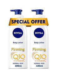 Nivea Q10 + Vitamin C Firming Body Lotion, 400ml, 2 Piece